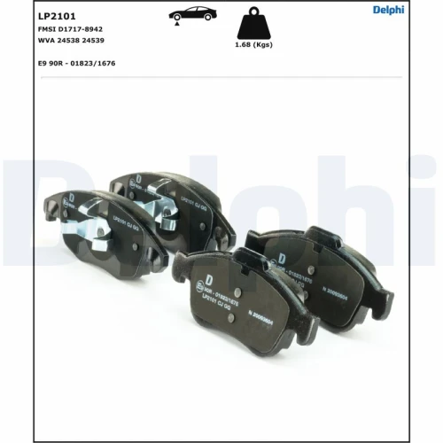 BRAKE PADS FOR DISC BRAKES - 1