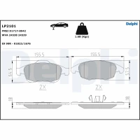 Brake pads for disc brakes