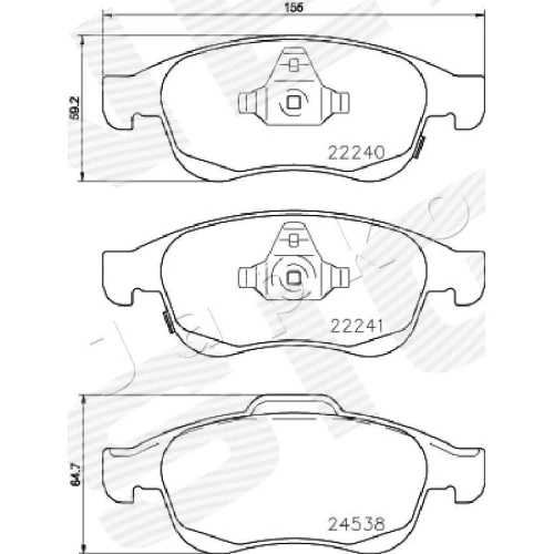 BRAKE PADS FOR DISC BRAKES - 1