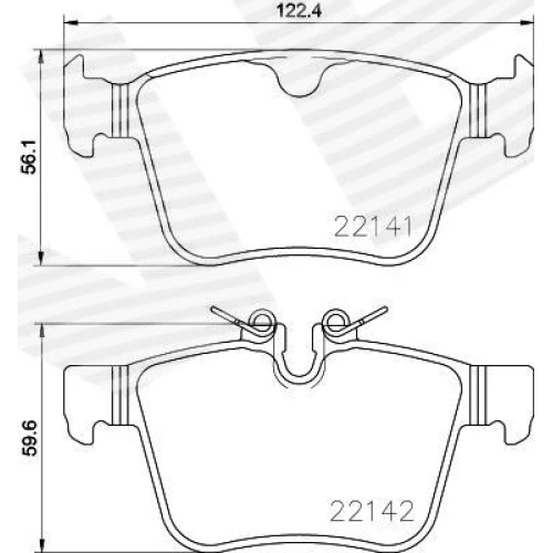 BRAKE PADS FOR DISC BRAKES - 0