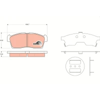 Brake pads for disc brakes