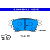 Brake pads for disc brakes