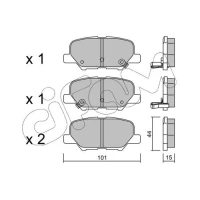 Brake pads for disc brakes