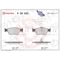 Brake pads for disc brakes