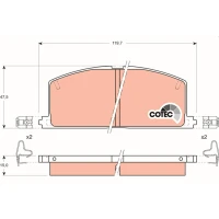 Brake pads for disc brakes