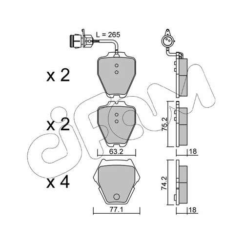 BRAKE PADS FOR DISC BRAKES - 0