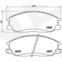 Brake pads for disc brakes