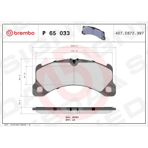 BRAKE PADS FOR DISC BRAKES - 0