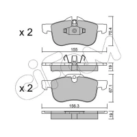 Brake pads for disc brakes