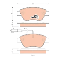 Brake pads for disc brakes