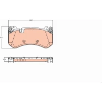 Brake pads for disc brakes