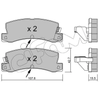 Brake pads for disc brakes