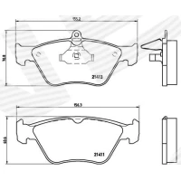 Brake pads for disc brakes