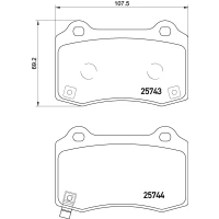 Brake pads for disc brakes