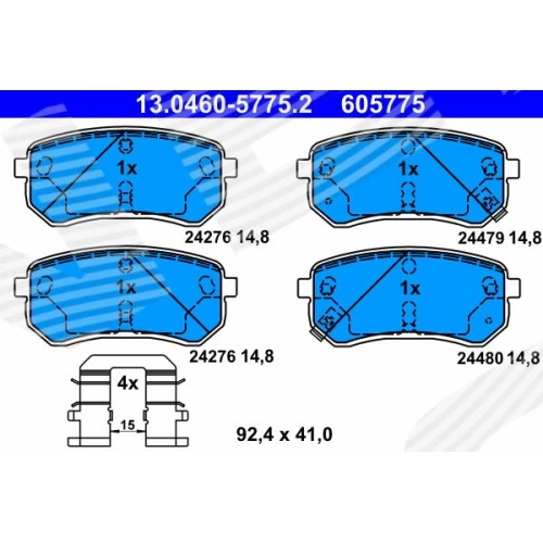 BRAKE PADS FOR DISC BRAKES - 0