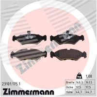 Brake pads for disc brakes