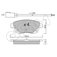 Brake pads for disc brakes