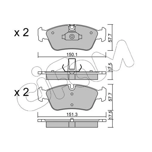 BRAKE PADS FOR DISC BRAKES - 0