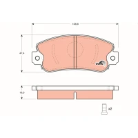 Brake pads for disc brakes