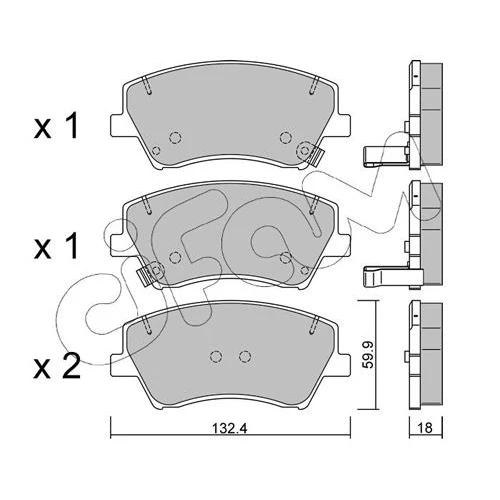 BRAKE PADS FOR DISC BRAKES - 0