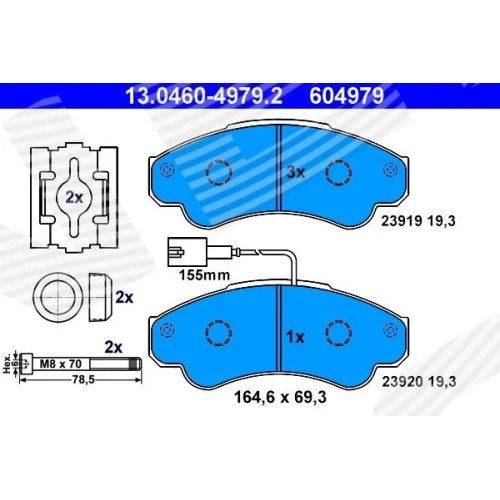 BRAKE PADS FOR DISC BRAKES - 0