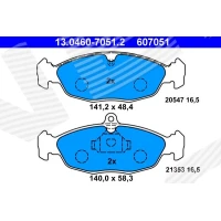 Brake pads for disc brakes