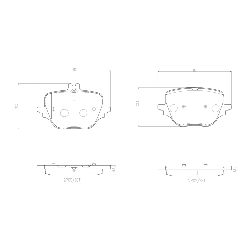 BRAKE PADS FOR DISC BRAKES - 0