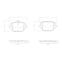 Brake pads for disc brakes