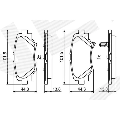 BRAKE PADS FOR DISC BRAKES - 6