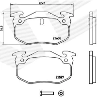 Brake pads for disc brakes