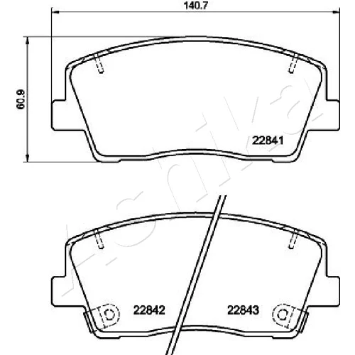 BRAKE PADS FOR DISC BRAKES - 1