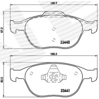 Brake pads for disc brakes