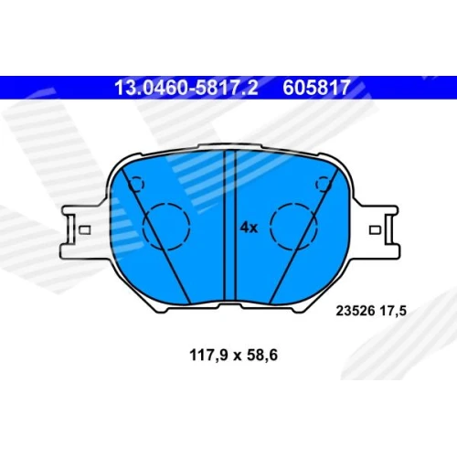 BRAKE PADS FOR DISC BRAKES - 0