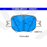 Brake pads for disc brakes