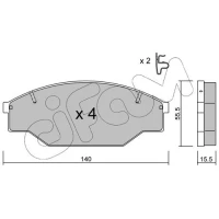 Brake pads for disc brakes