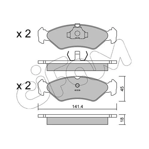 BRAKE PADS FOR DISC BRAKES - 0