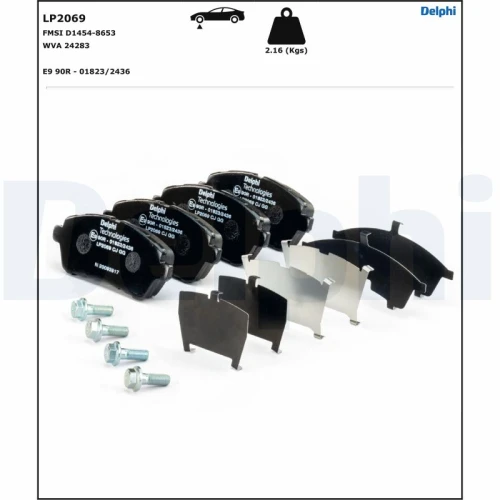 BRAKE PADS FOR DISC BRAKES - 1