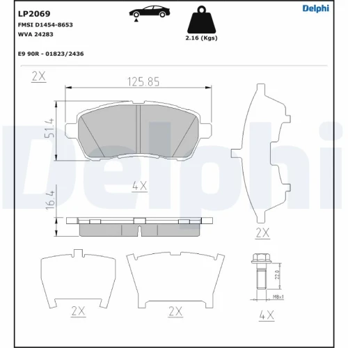 BRAKE PADS FOR DISC BRAKES - 0