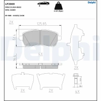 Brake pads for disc brakes