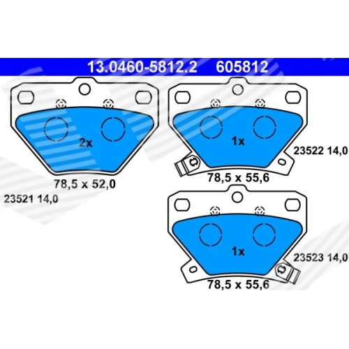 BRAKE PADS FOR DISC BRAKES - 0