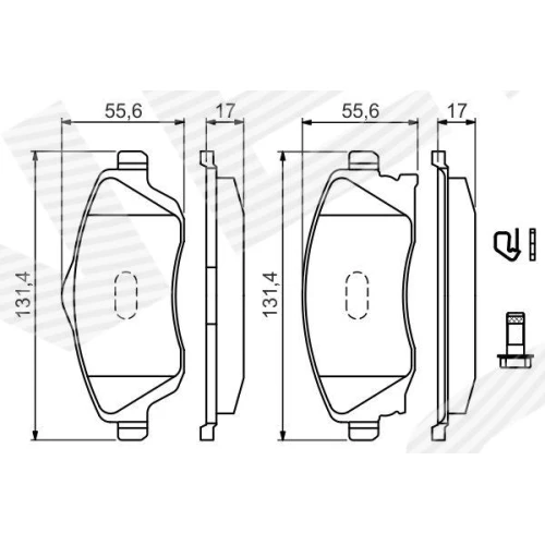 BRAKE PADS FOR DISC BRAKES - 6