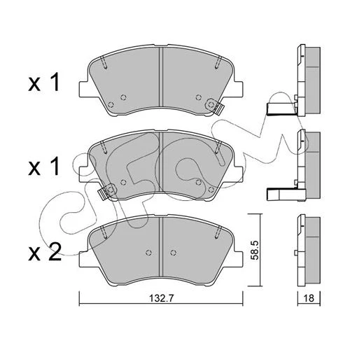 BRAKE PADS FOR DISC BRAKES - 0