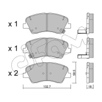 Brake pads for disc brakes