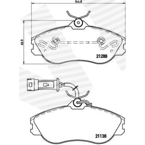 BRAKE PADS FOR DISC BRAKES - 0