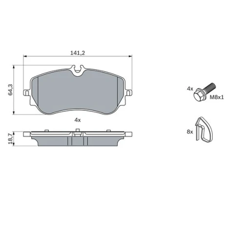 BRAKE PADS FOR DISC BRAKES - 4