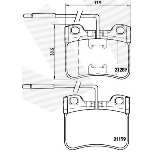 BRAKE PADS FOR DISC BRAKES - 0