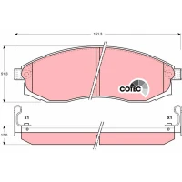 Brake pads for disc brakes