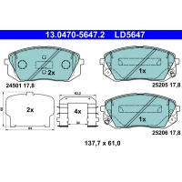 Brake pads for disc brakes