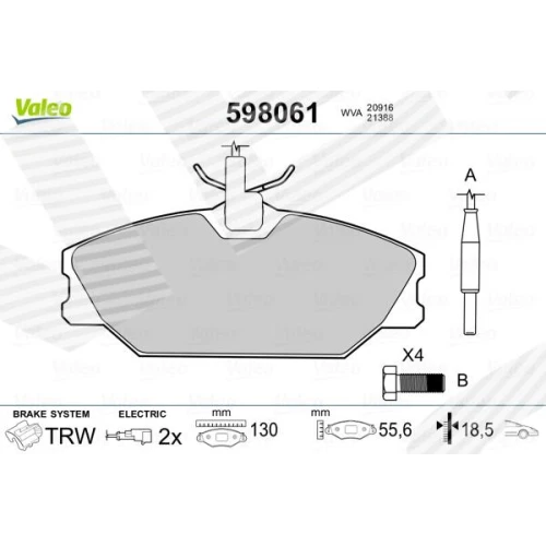 BRAKE PADS FOR DISC BRAKES - 0