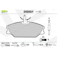 Brake pads for disc brakes